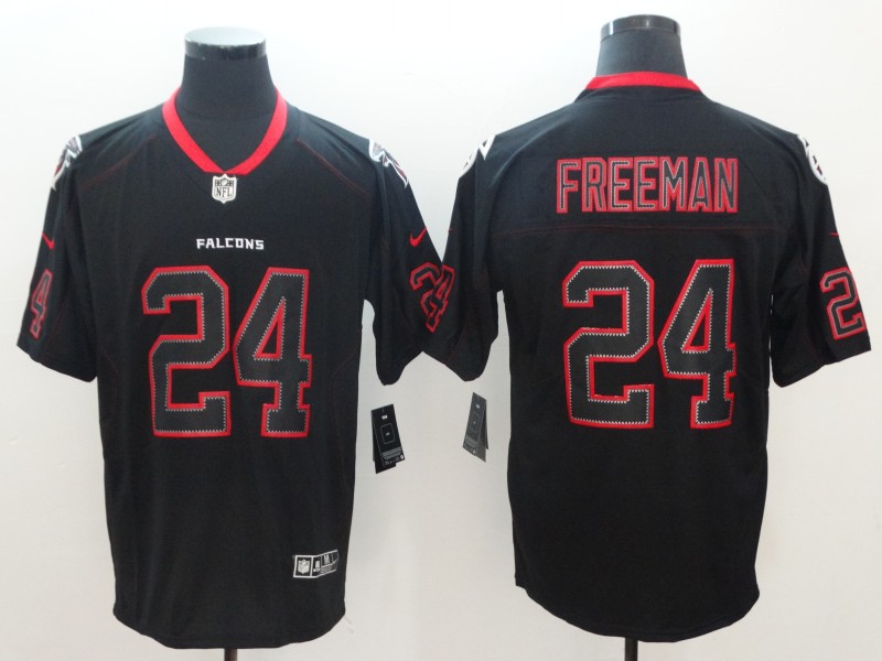 Men's Atlanta Falcons Devonta Freeman #24 Black Jersey